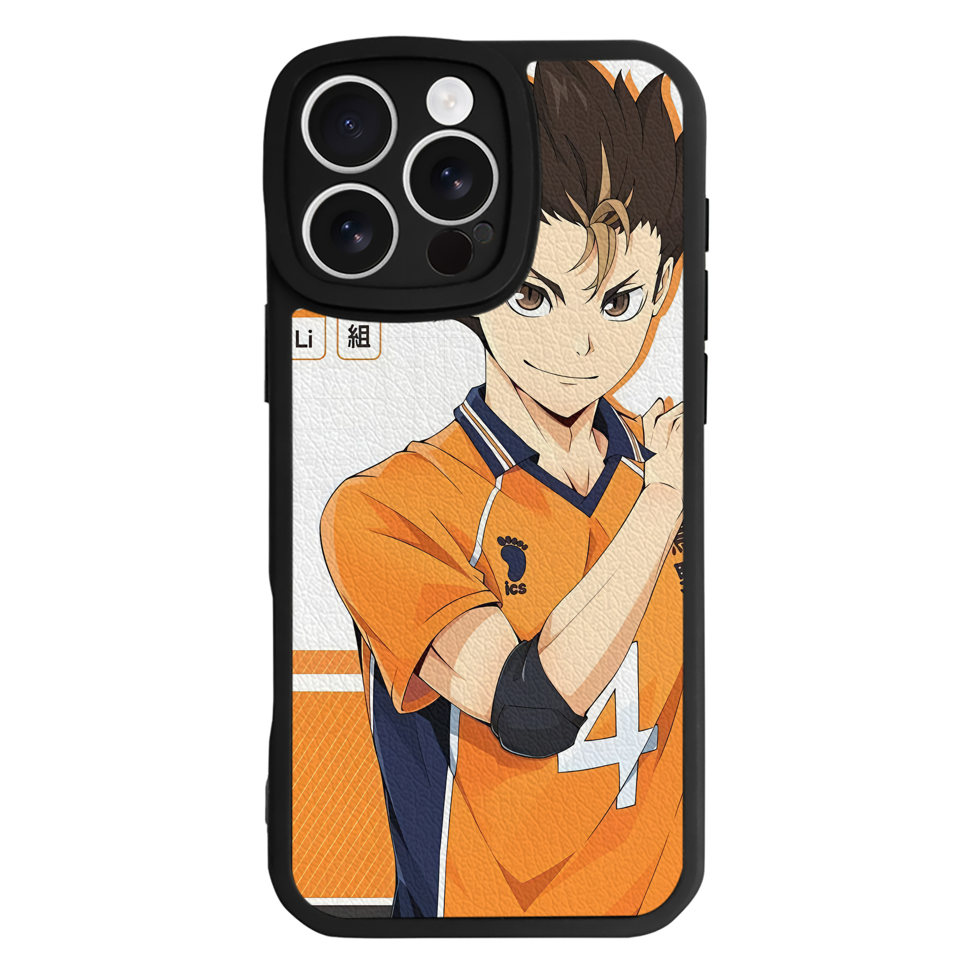 （画像用） ハイキュー!! Haikyu!! 【iPhone 16シリーズ対応】シリコンスマホケース（レザー調） 材質：シリコン